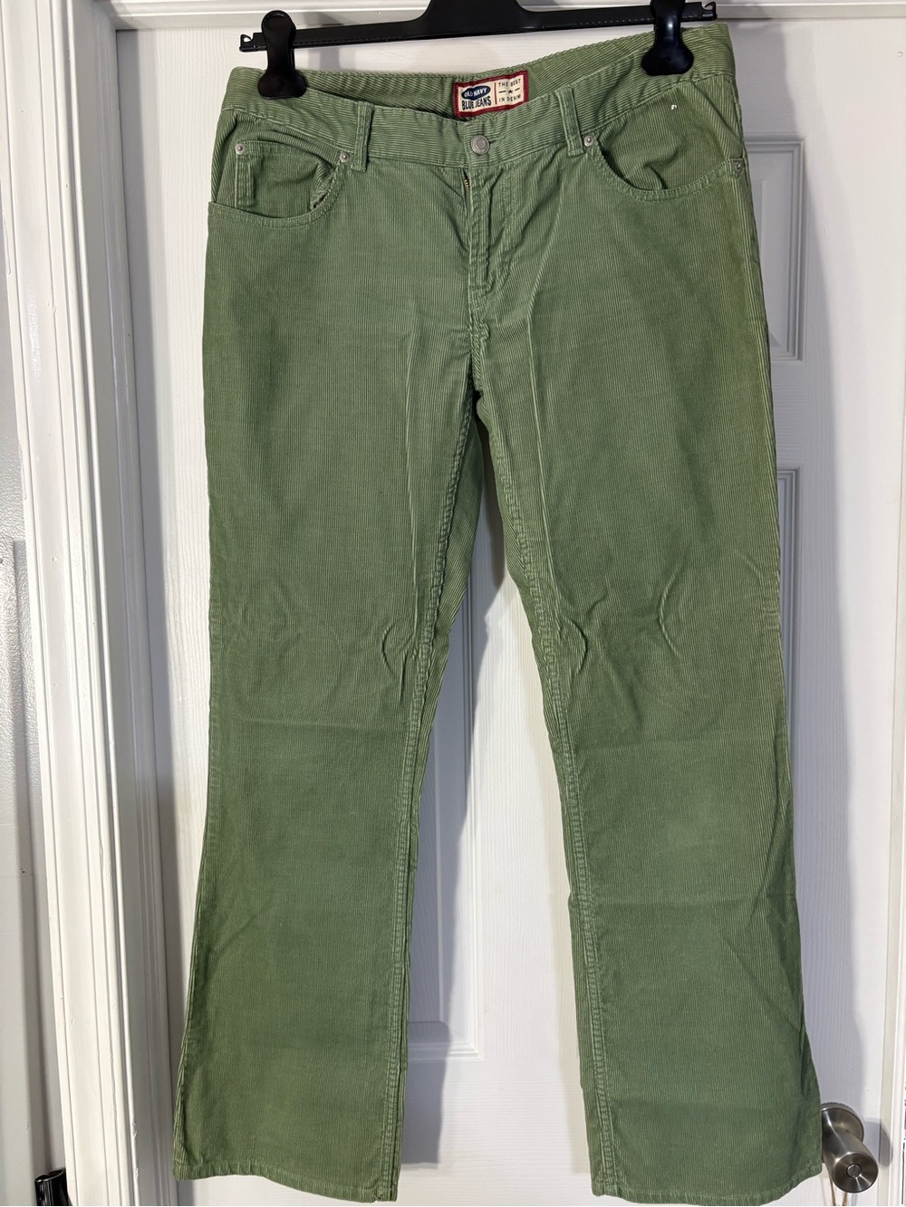 Old Navy Light Olive Green Corduroy Boot Cut Pants